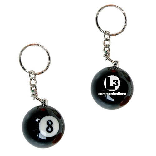Promotional Eight Ball Key Chain