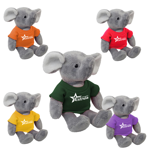 Promotional Elephant Mascot Stuffed Animal