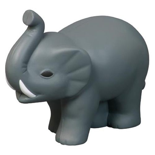 Promotional Elephant with Tusks Stress Reliever