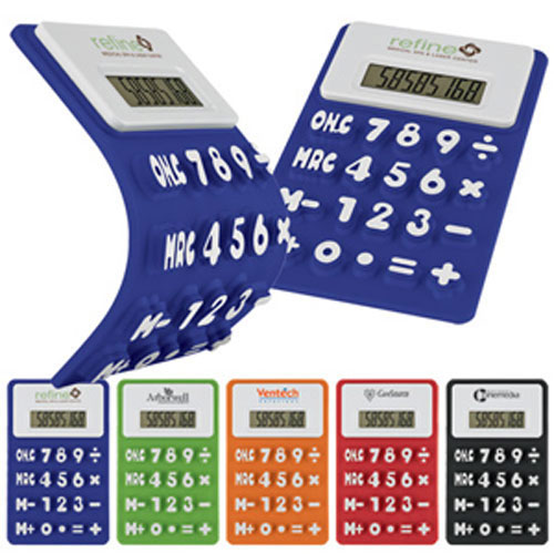 Promotional Flexible 'Press-Me' Colorful Calculator