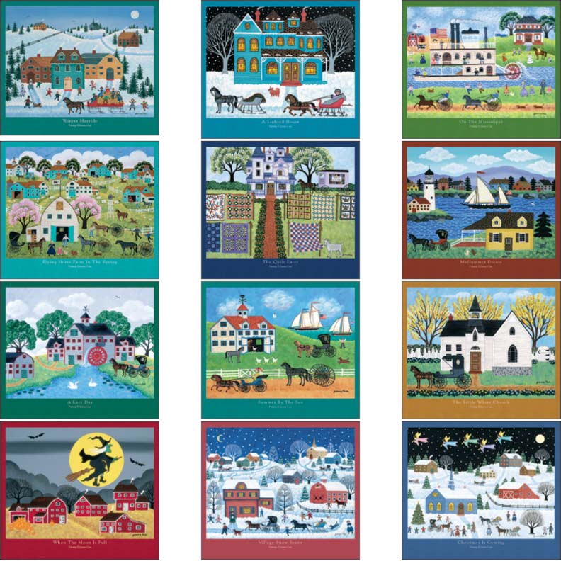 Promotional Folk Art Wall Calendar