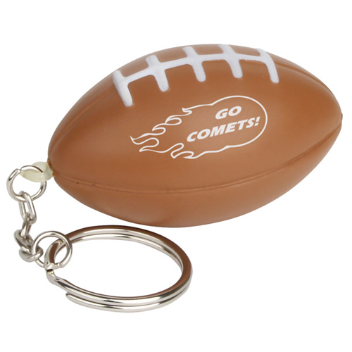 Promotional Football Stress Ball Key Chain