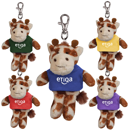 Promotional Giraffe Wild Bunch Key Tag