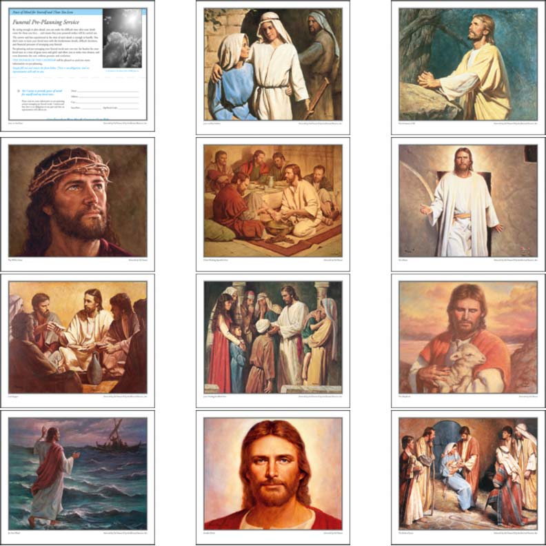 Promotional God's Gift Calendar w Funeral Pre-Planning Sheet