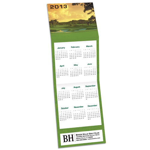 Promotional Golf Trifold Calendar