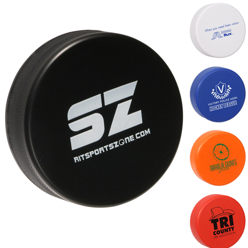 Promotional Hockey Puck Stress Reliever