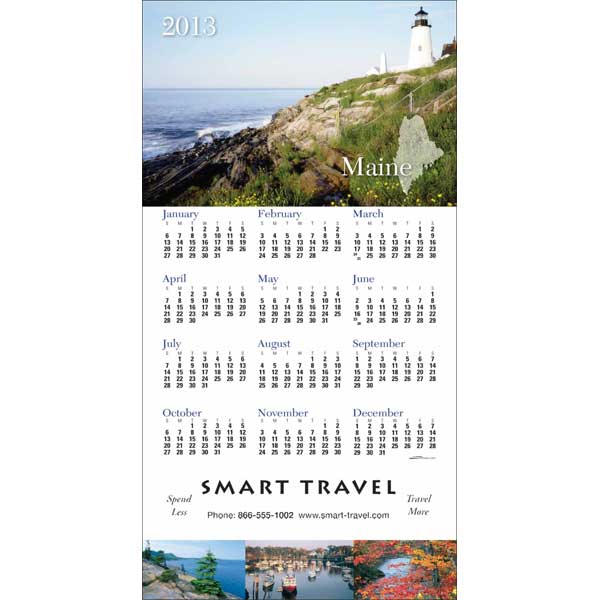 Promotional Maryland State Tri Fold Calendar