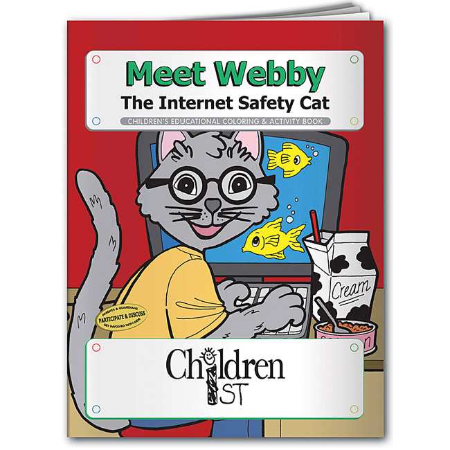 Promotional Meet Webby the Internet Safety Cat Coloring Book