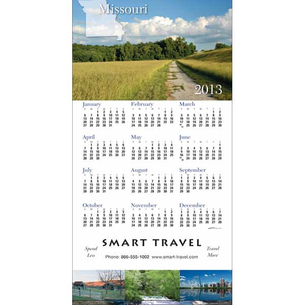 Promotional Missouri State Tri Fold Calendar