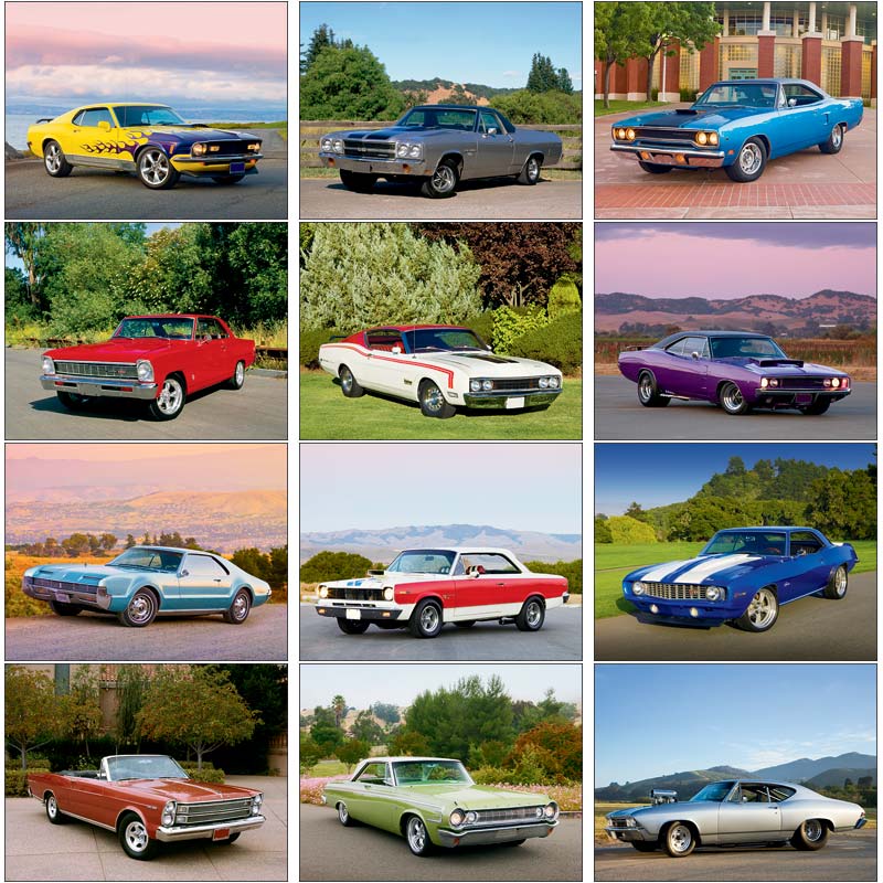 Promotional Muscle Cars 2013 Calendar