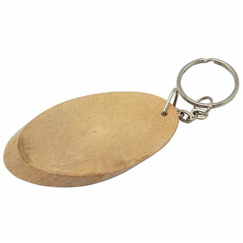 Promotional Natural Wood Keyring