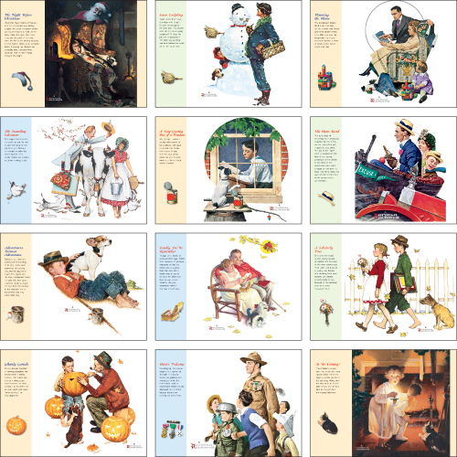 Promotional Norman Rockwell's Wonderful World Calendar