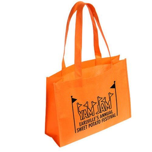 Promotional Orange Tropic Tote Bag