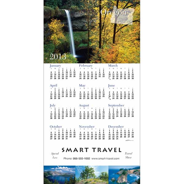 Promotional Oregon State Tri Fold Calendar