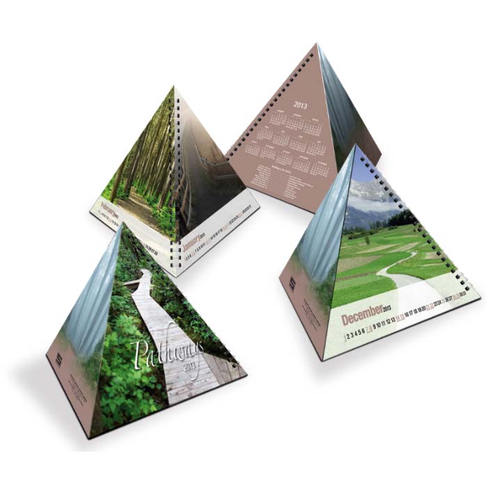 Promotional Pathways Triangle Tent Calendar