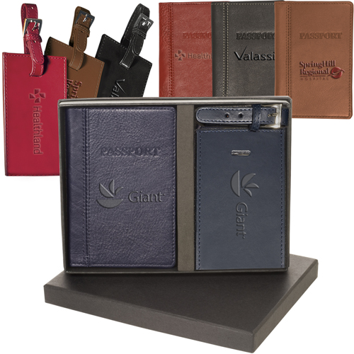 Promotional Peconic Passport and Luggage Tag Set