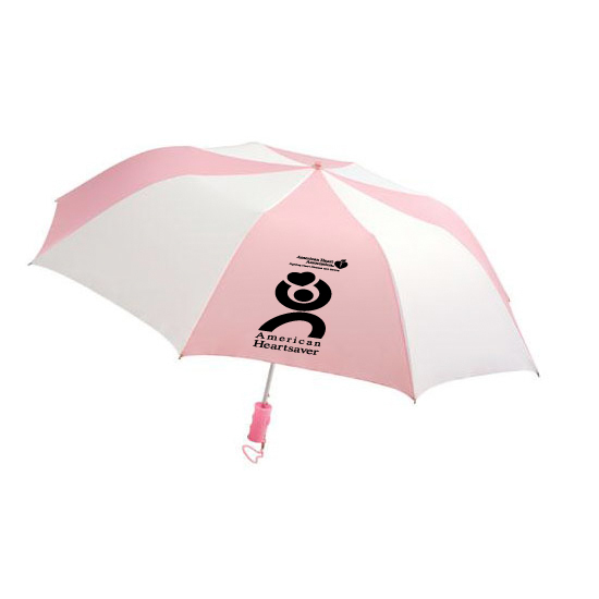 Promotional Pink Barrister Auto-Open Umbrella