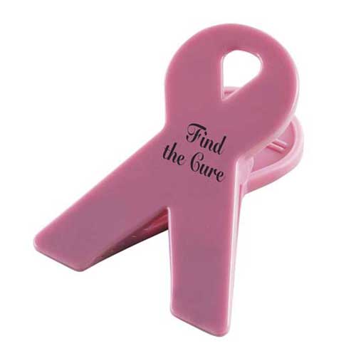 Promotional Pink Ribbon Power Clip