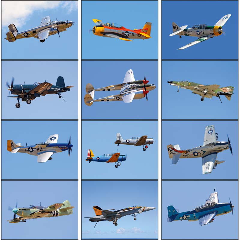 Promotional Planes Wall Calendar