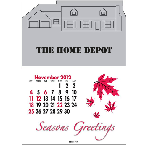 Promotional Press-N-Stick™ - House Calendar