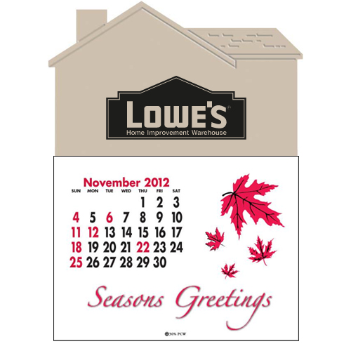 Promotional Press-N-Stick&trade; - House Deboss Calendar