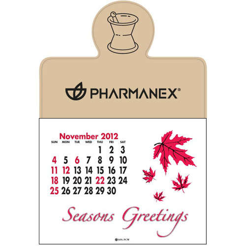 Promotional Press-N-Stick&trade; - Mortar and Pestle Calendar