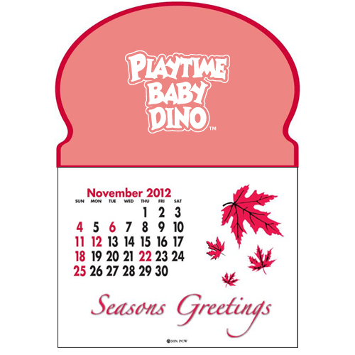 Promotional Press-N-Stick™ - Oval Calendar