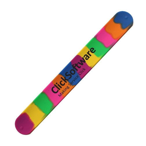 Promotional Rainbow Slap Bracelet