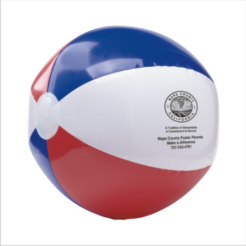 Promotional Red, White and Blue USA Beach Ball - 16