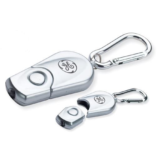 Promotional Retract A Light Flashlight with Caribiner