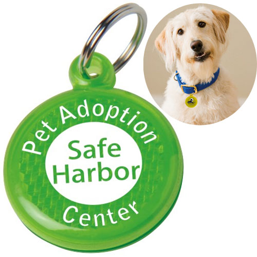 Promotional Round Reflector ID Tag