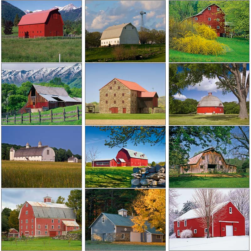 Promotional Scenic Barns Calendar