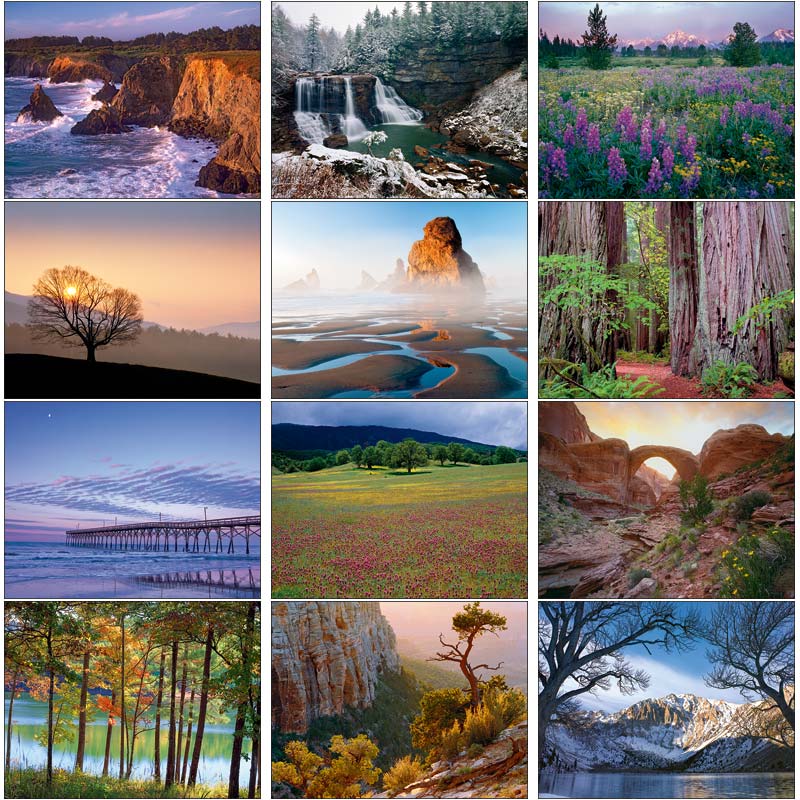 Promotional Scenic Inspirations Wall Calendar