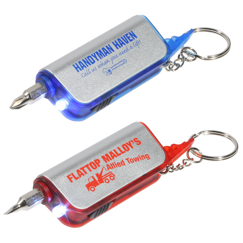 Promotional Screwdriver Flashlight Key Chain