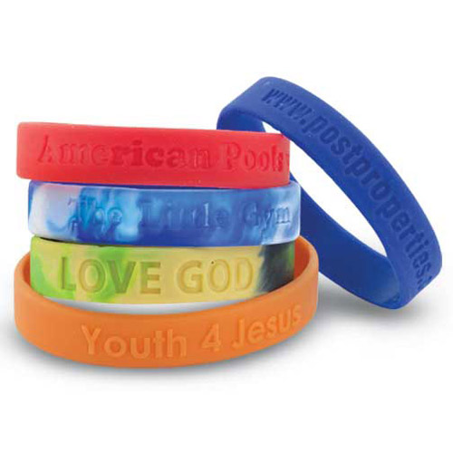 Promotional Silicone Wristband Debossed Youth Size