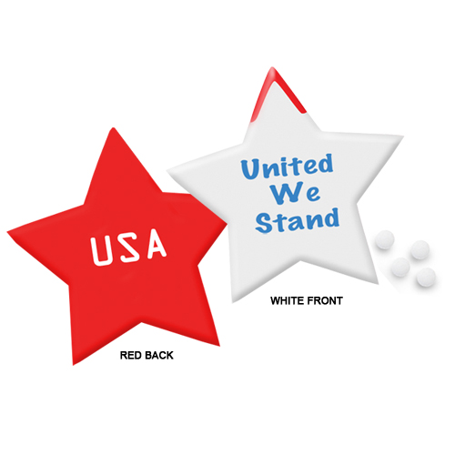 Promotional Slim Mints Patriotic Star Design