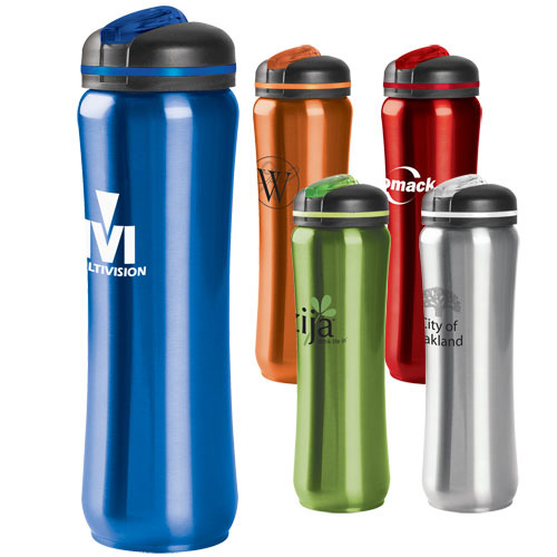 Promotional Slim Stainless Water Bottle - 28oz