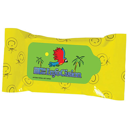 Promotional Smile Antibacterial Wet Wipes