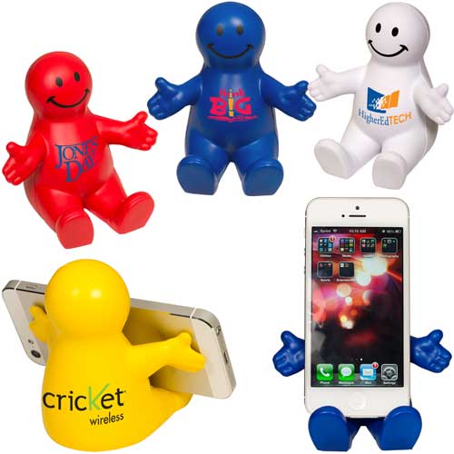Promotional Smiley Guy Mobile Device Holder