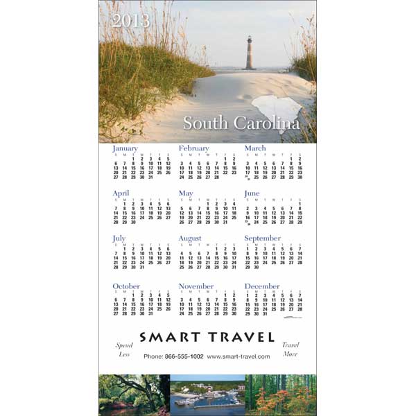 Promotional South Carolina State Tri Fold Calendar