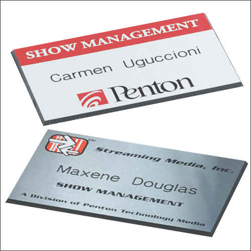 Promotional Square Corners Name Badge - 3