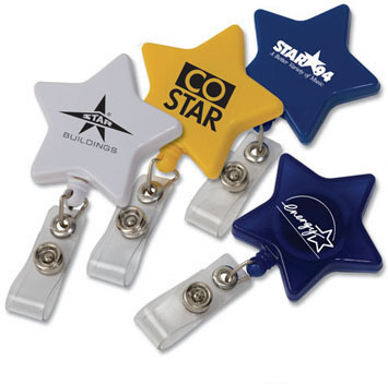 Promotional Star Retractable Badge Holder