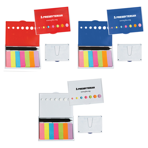 Promotional Sticky Flag & Pen Caddy 