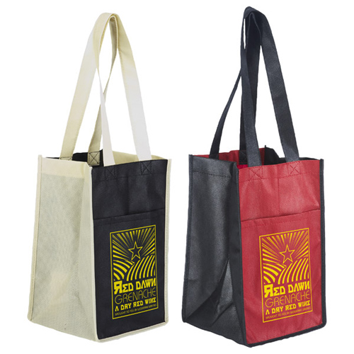 Promotional Sun Shower 4 Bottle Wine Bag