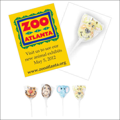 Promotional Sweet Surprises Zoo Animal Lollipop