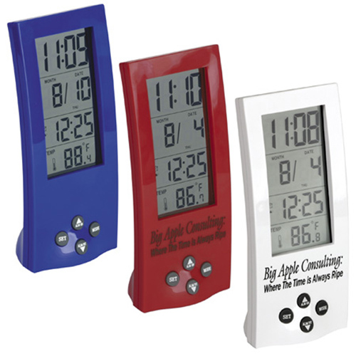 Promotional Tower Time and Temp Clock