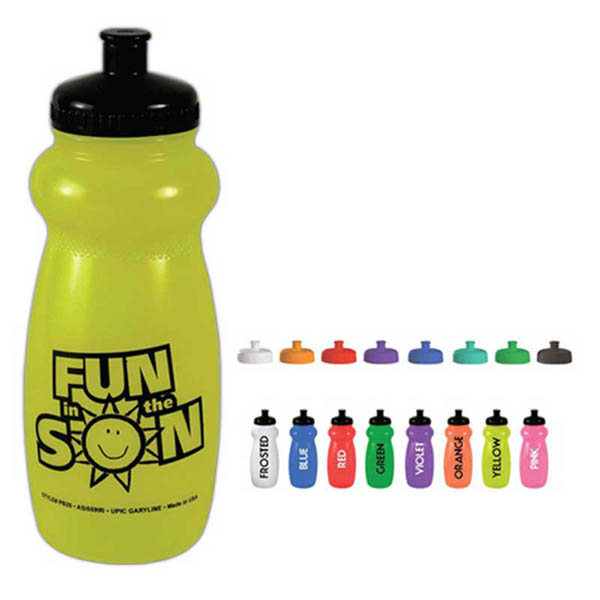 Promotional Translucent Gripper Bottle - BPA Free - 20oz