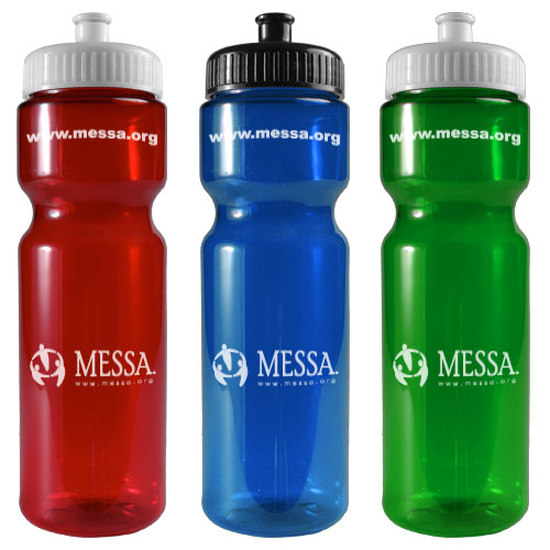 Promotional Transparent Color Bottle - 28oz - BPA Free