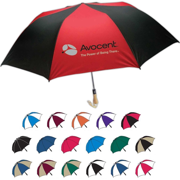 Promotional Traveler Large Auto-Open Folding Umbrella