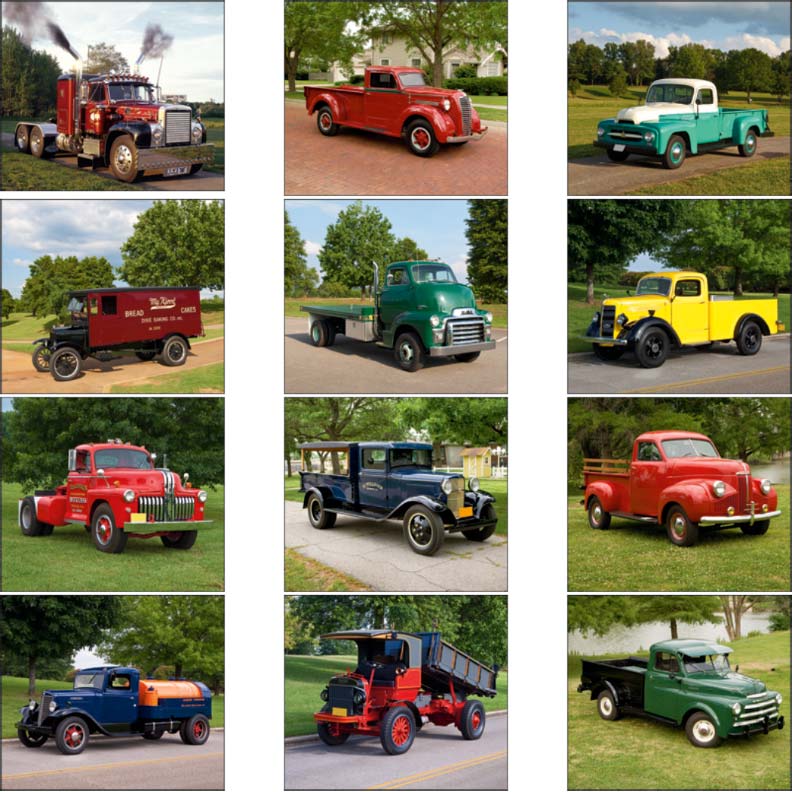 Promotional Treasured Trucks Wall Calendar